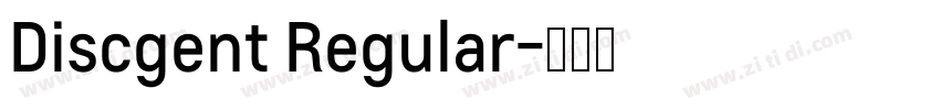 Discgent Regular字体转换
